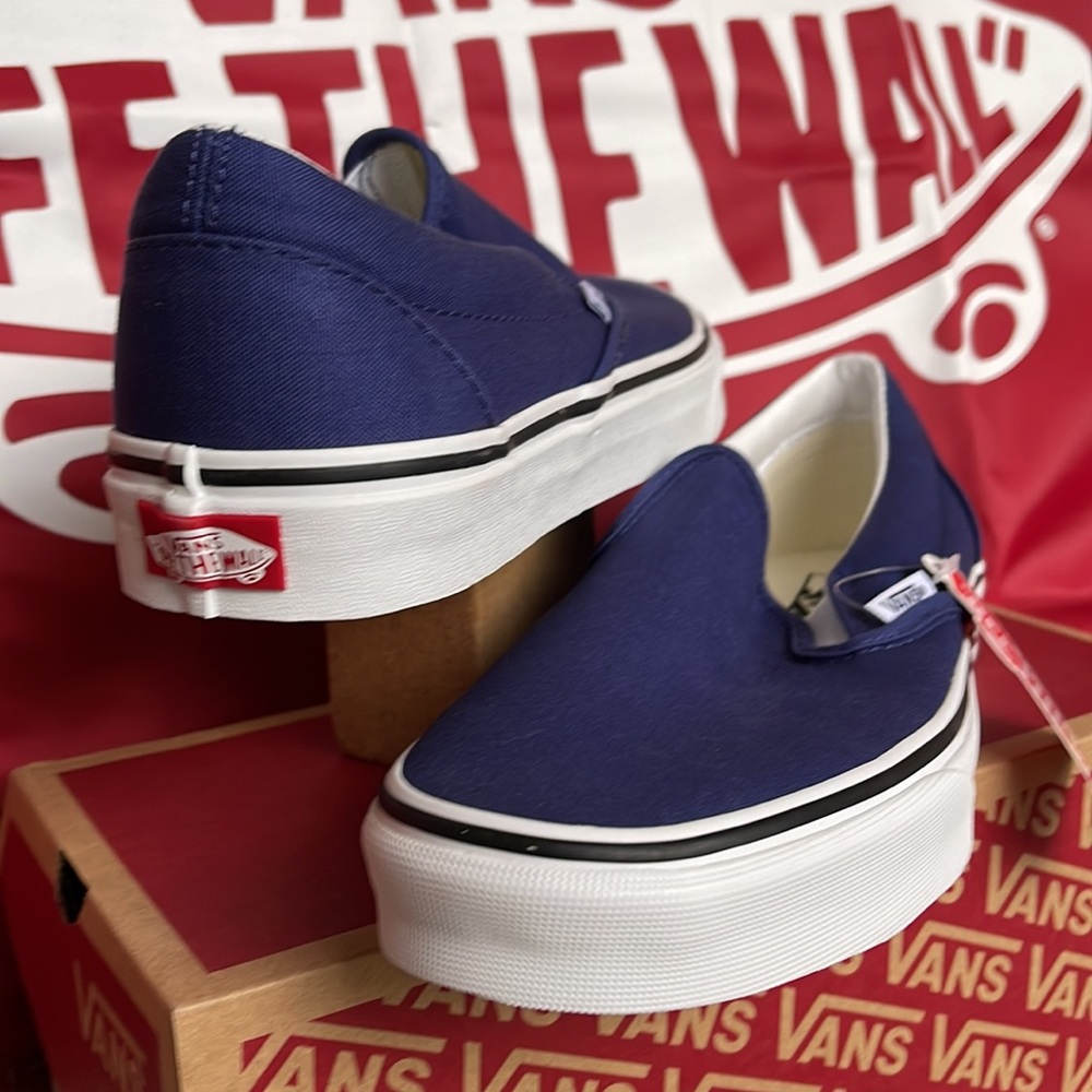 Vans Classic Slip On Twilight Blue/True White Men’s sneakers - Picture 10 of 16